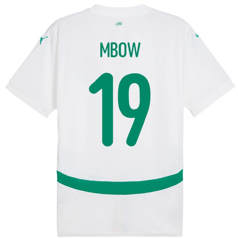 Danxen Barn Senegal Mapenda Mbow #19 Hvit Hjemmetrøye Drakt Trøye 24-26 Skjorter T-Skjorte