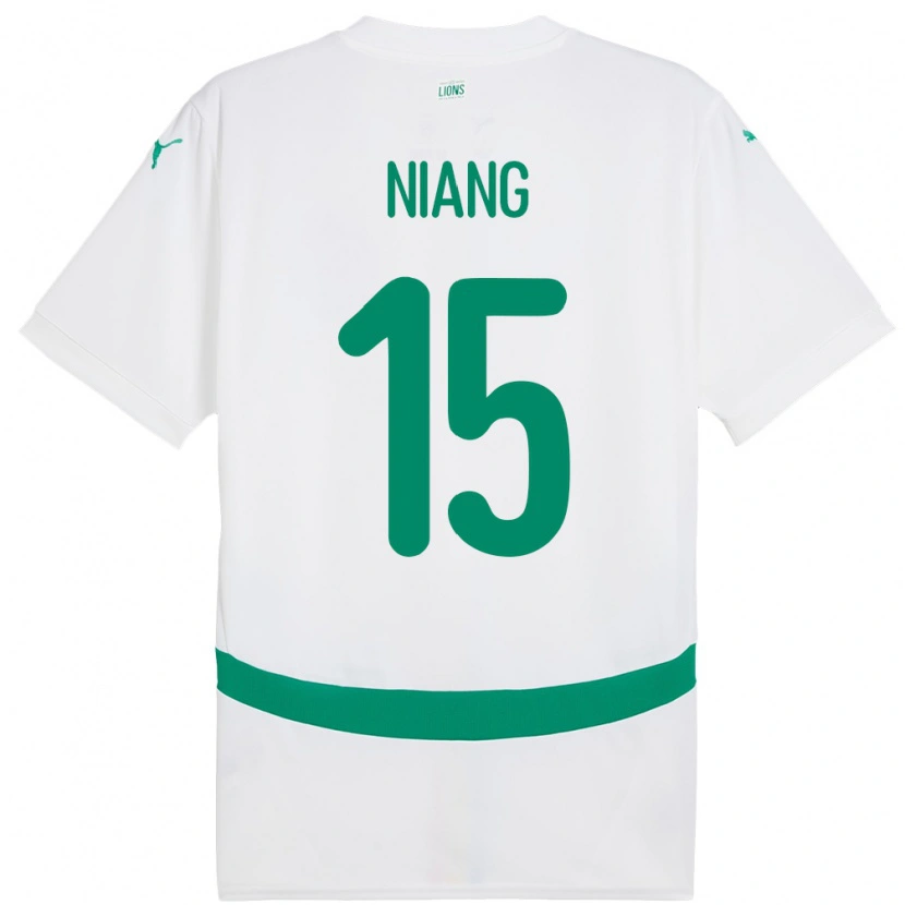 Danxen Barn Senegal Jeanne Niang #15 Hvit Hjemmetrøye Drakt Trøye 24-26 Skjorter T-Skjorte