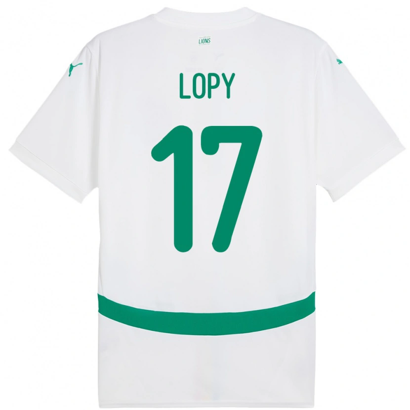 Danxen Barn Senegal Dion Lopy #17 Hvit Hjemmetrøye Drakt Trøye 24-26 Skjorter T-Skjorte