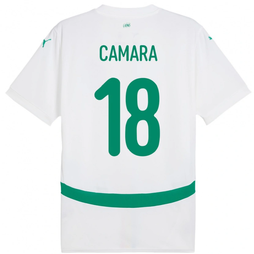 Danxen Barn Senegal Meta Camara #18 Hvit Hjemmetrøye Drakt Trøye 24-26 Skjorter T-Skjorte