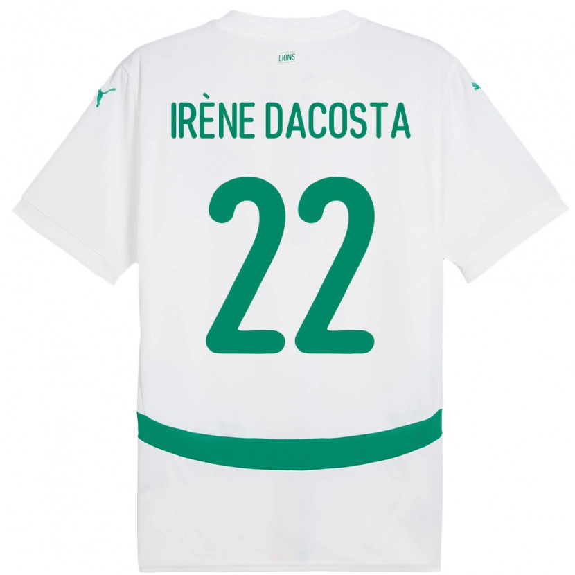 Danxen Barn Senegal Gladys Irene Dacosta #22 Hvit Hjemmetrøye Drakt Trøye 24-26 Skjorter T-Skjorte