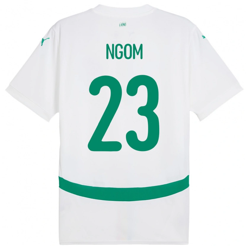 Danxen Barn Senegal Astou Ngom #23 Hvit Hjemmetrøye Drakt Trøye 24-26 Skjorter T-Skjorte