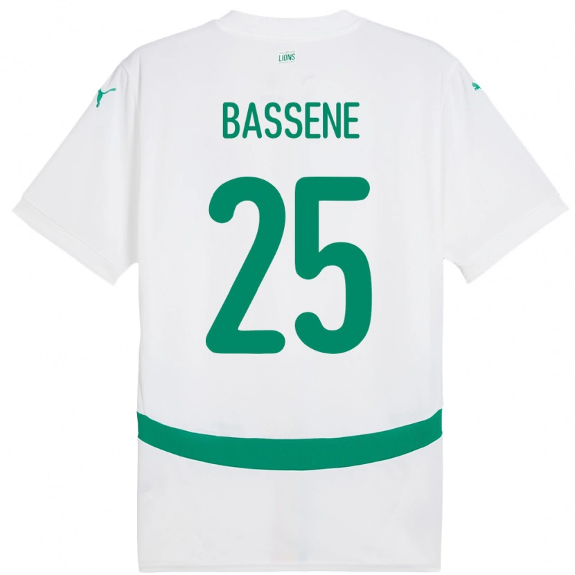 Danxen Barn Senegal Pascaline Bassene #25 Hvit Hjemmetrøye Drakt Trøye 24-26 Skjorter T-Skjorte