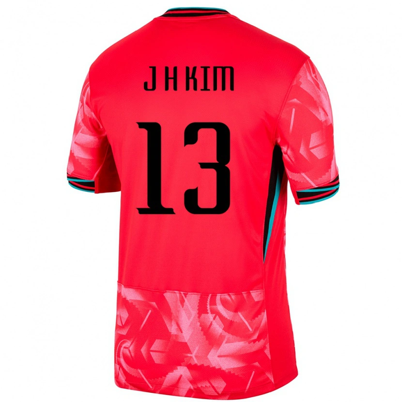 Danxen Barn Sør-Korea Ho-Jin Kim #13 Rød Hjemmetrøye Drakt Trøye 24-26 Skjorter T-Skjorte