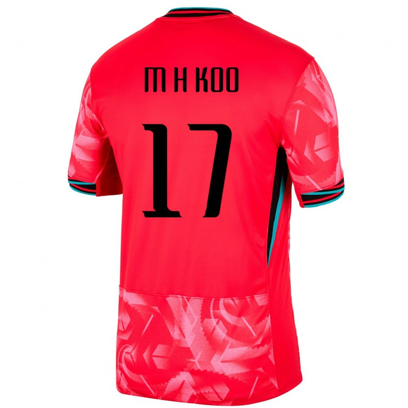 Danxen Barn Sør-Korea Hun-Min Koo #17 Rød Hjemmetrøye Drakt Trøye 24-26 Skjorter T-Skjorte
