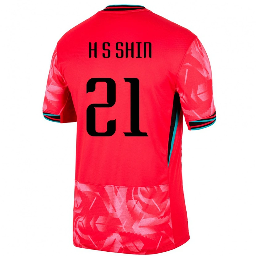 Danxen Barn Sør-Korea Song-Hoon Shin #21 Rød Hjemmetrøye Drakt Trøye 24-26 Skjorter T-Skjorte