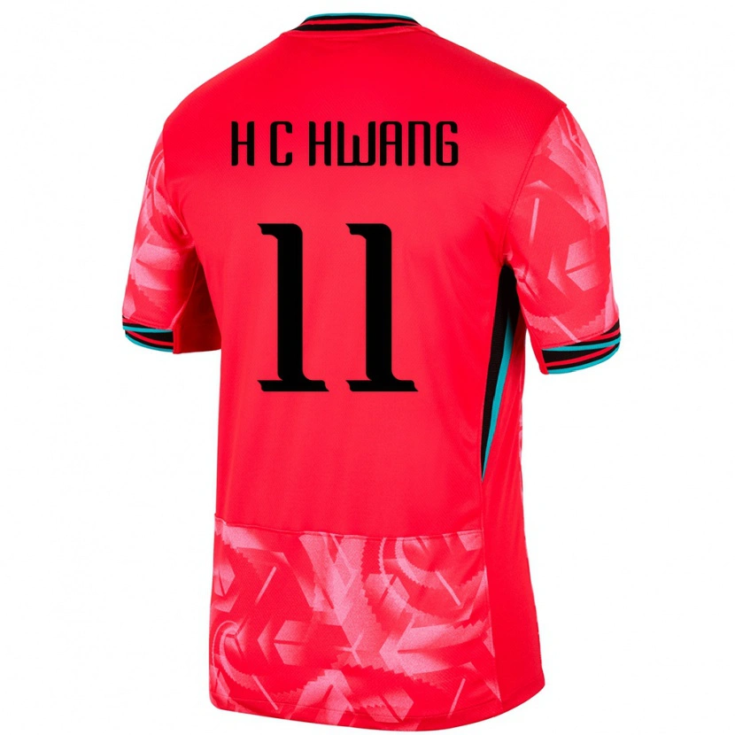 Danxen Barn Sør-Korea Hee-Chan Hwang #11 Rød Hjemmetrøye Drakt Trøye 24-26 Skjorter T-Skjorte