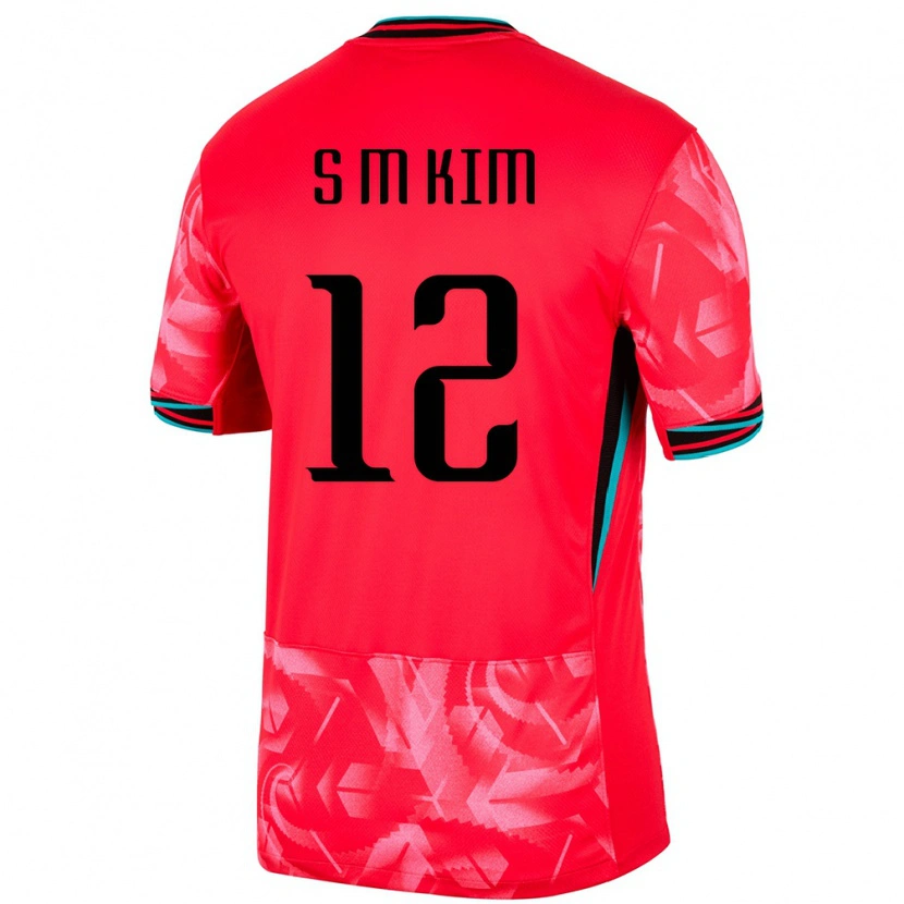 Danxen Barn Sør-Korea Kim Seong Mi #12 Rød Hjemmetrøye Drakt Trøye 24-26 Skjorter T-Skjorte