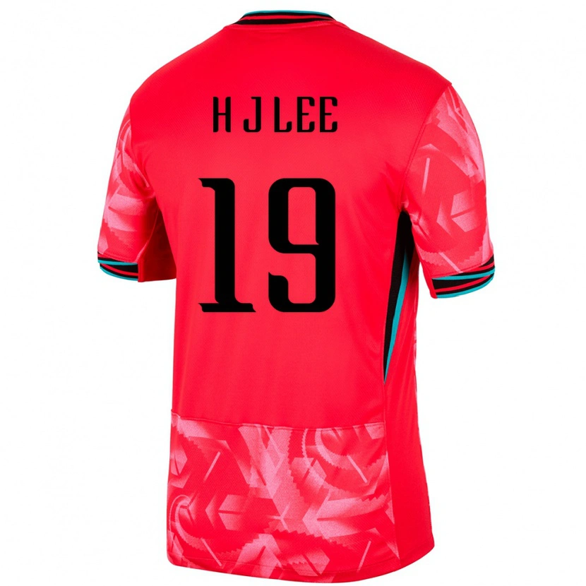 Danxen Barn Sør-Korea Lee Hyun Jun #19 Rød Hjemmetrøye Drakt Trøye 24-26 Skjorter T-Skjorte