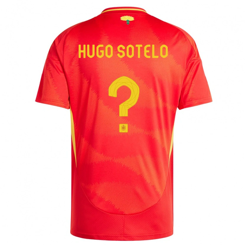 Danxen Barn Spania Hugo Sotelo #0 Rød Hjemmetrøye Drakt Trøye 24-26 Skjorter T-Skjorte
