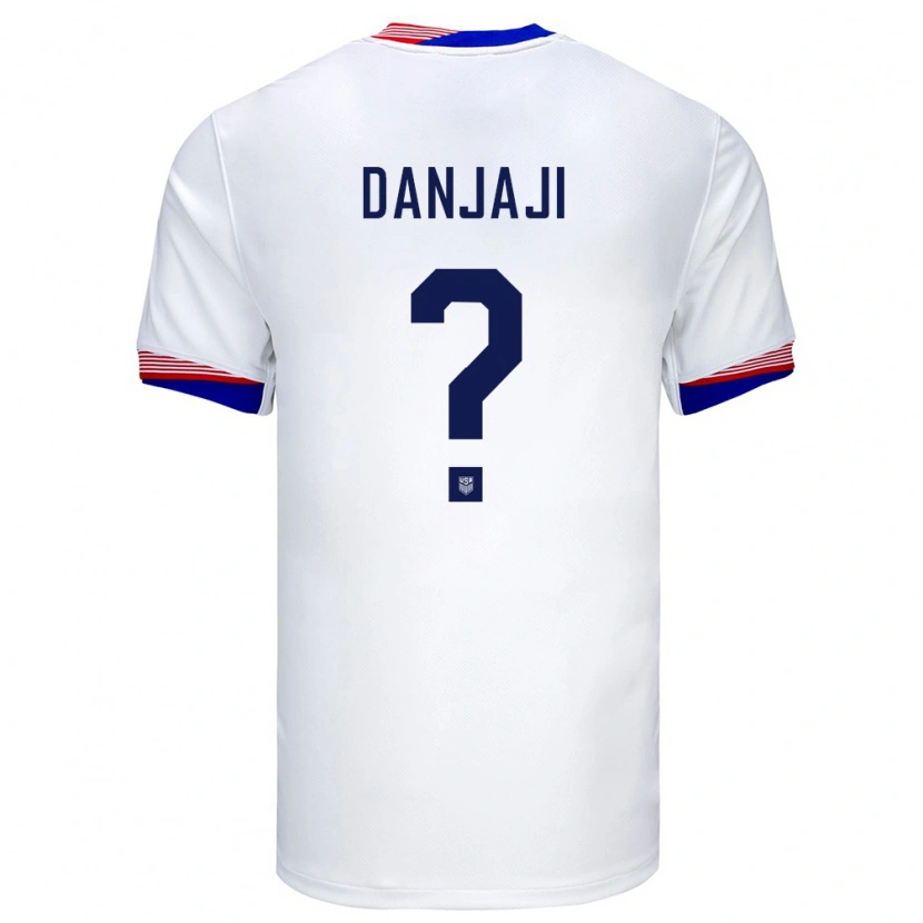 Danxen Barn Usa Jamil Danjaji #0 Hvit Hjemmetrøye Drakt Trøye 24-26 Skjorter T-Skjorte