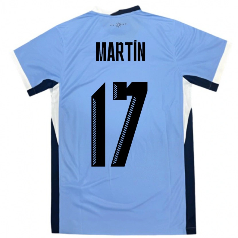 Danxen Barn Uruguay Juan Martin #17 Hvit Svart Hjemmetrøye Drakt Trøye 24-26 Skjorter T-Skjorte
