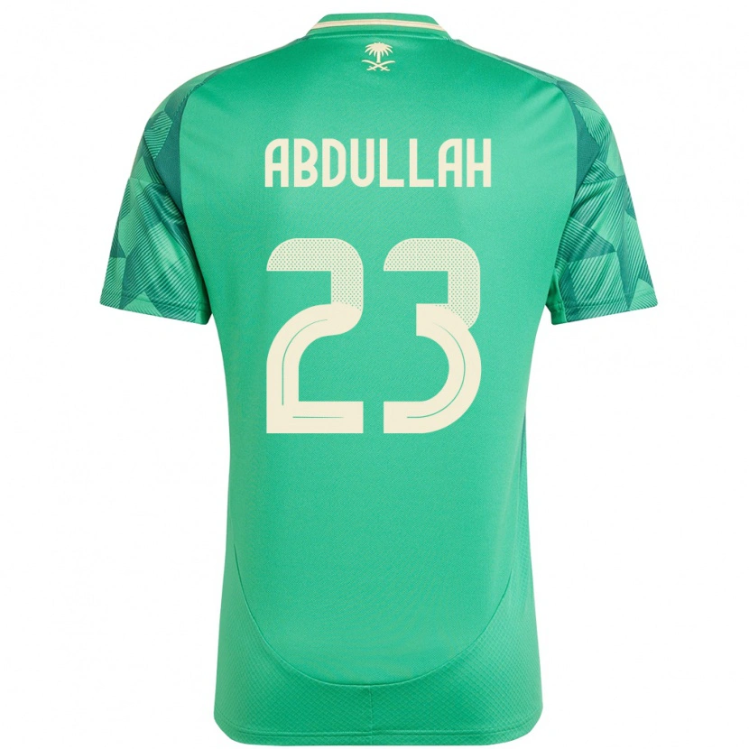 Danxen Barn Saudi-Arabia Nawaf Abdullah #23 Grønn Hjemmetrøye Drakt Trøye 24-26 Skjorter T-Skjorte