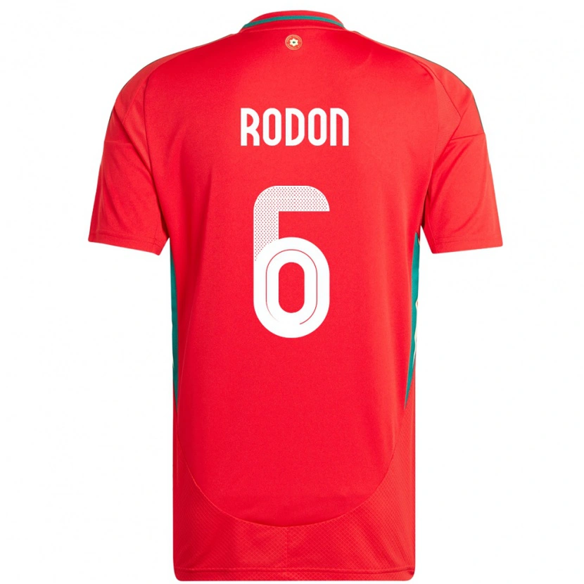 Danxen Barn Wales Joe Rodon #6 Rød Hjemmetrøye Drakt Trøye 24-26 Skjorter T-Skjorte