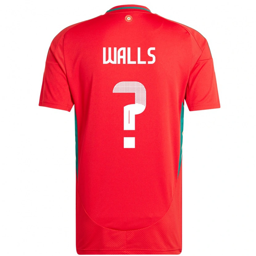 Danxen Barn Wales Archie Walls #0 Rød Hjemmetrøye Drakt Trøye 24-26 Skjorter T-Skjorte