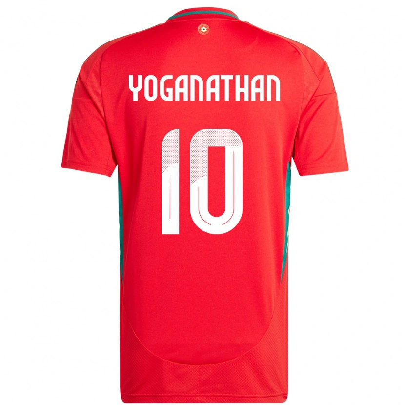 Danxen Barn Wales Vimal Yoganathan #10 Rød Hjemmetrøye Drakt Trøye 24-26 Skjorter T-Skjorte