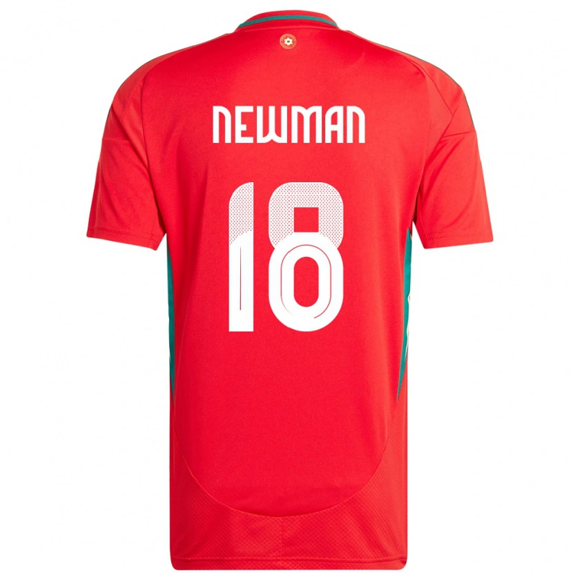 Danxen Barn Wales Oli Newman #18 Rød Hjemmetrøye Drakt Trøye 24-26 Skjorter T-Skjorte