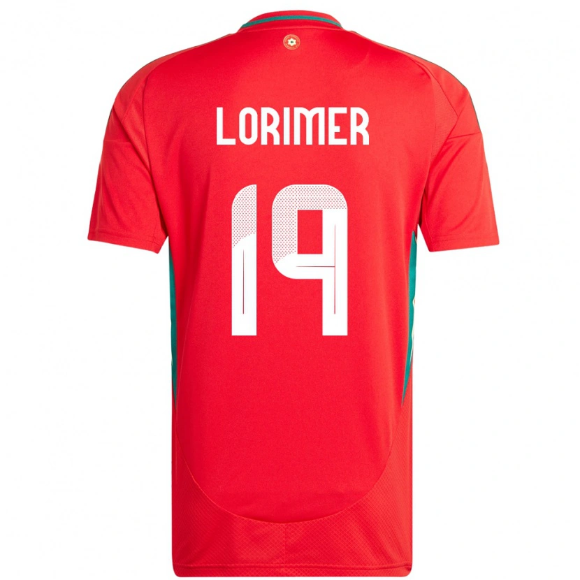 Danxen Barn Wales Archie Lorimer #19 Rød Hjemmetrøye Drakt Trøye 24-26 Skjorter T-Skjorte