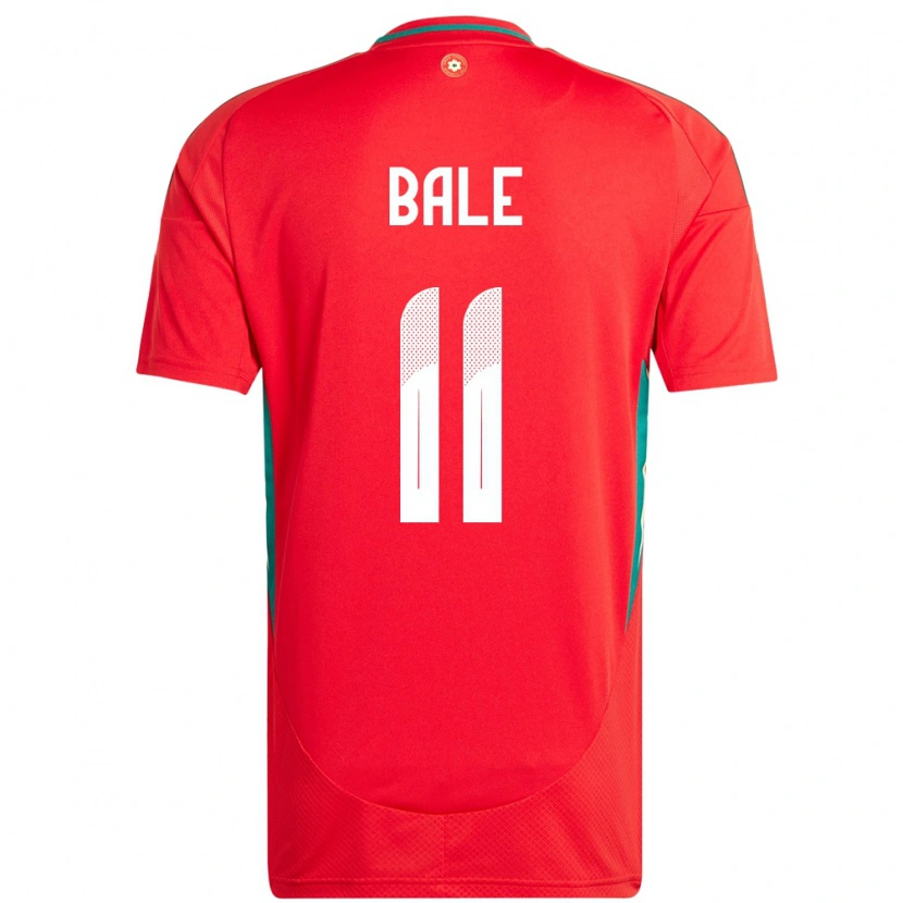 Danxen Barn Wales Gareth Bale #11 Rød Hjemmetrøye Drakt Trøye 24-26 Skjorter T-Skjorte