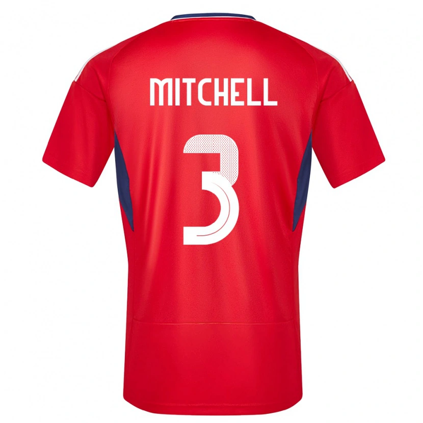 Danxen Barn Costa Rica Jeyland Mitchell #3 Rød Hjemmetrøye Drakt Trøye 24-26 Skjorter T-Skjorte