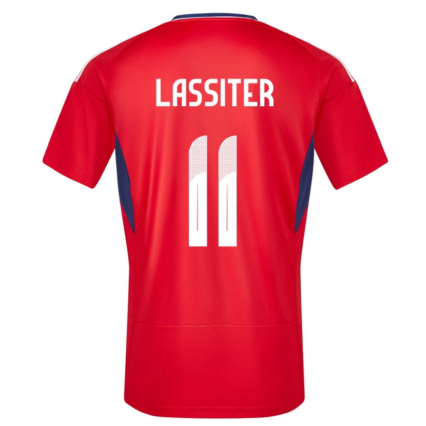 Danxen Barn Costa Rica Ariel Lassiter #11 Rød Hjemmetrøye Drakt Trøye 24-26 Skjorter T-Skjorte