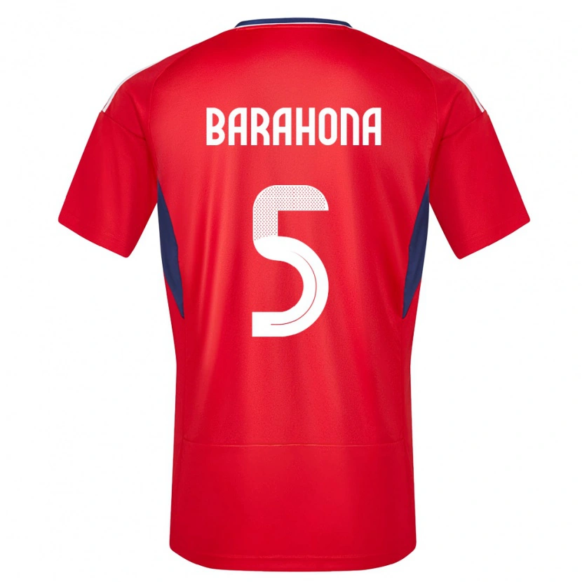 Danxen Barn Costa Rica Alberth Barahona #5 Rød Hjemmetrøye Drakt Trøye 24-26 Skjorter T-Skjorte