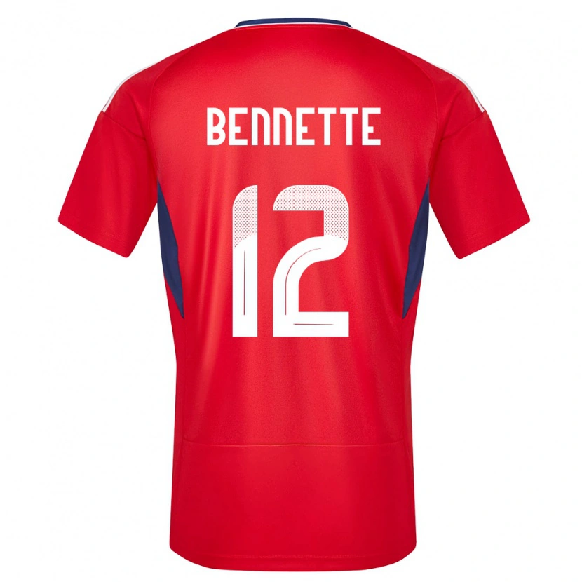 Danxen Barn Costa Rica Nick Bennette #12 Rød Hjemmetrøye Drakt Trøye 24-26 Skjorter T-Skjorte