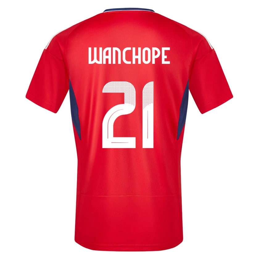 Danxen Barn Costa Rica Matías Wanchope #21 Rød Hjemmetrøye Drakt Trøye 24-26 Skjorter T-Skjorte