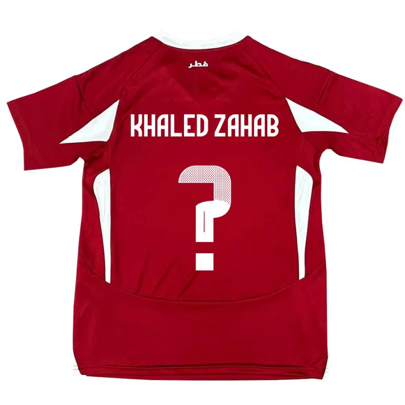 Danxen Barn Qatar Abdelrahman Khaled Zahab #0 Rød Hjemmetrøye Drakt Trøye 24-26 Skjorter T-Skjorte