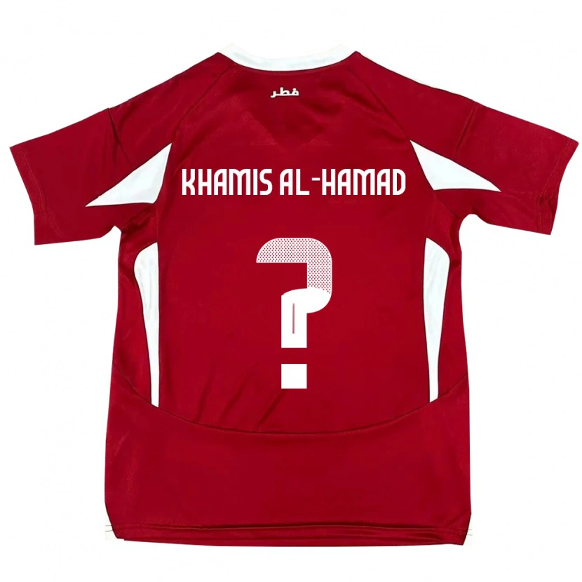 Danxen Barn Qatar Saoud Khamis Al-Hamad #0 Rød Hjemmetrøye Drakt Trøye 24-26 Skjorter T-Skjorte