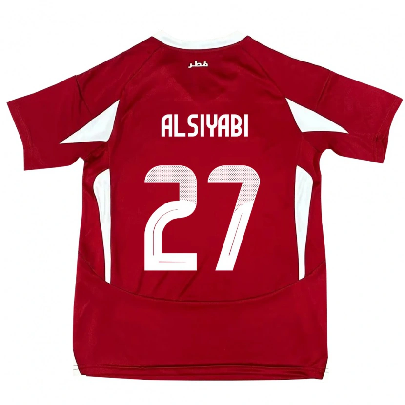Danxen Barn Qatar Nasra Alsiyabi #27 Rød Hjemmetrøye Drakt Trøye 24-26 Skjorter T-Skjorte