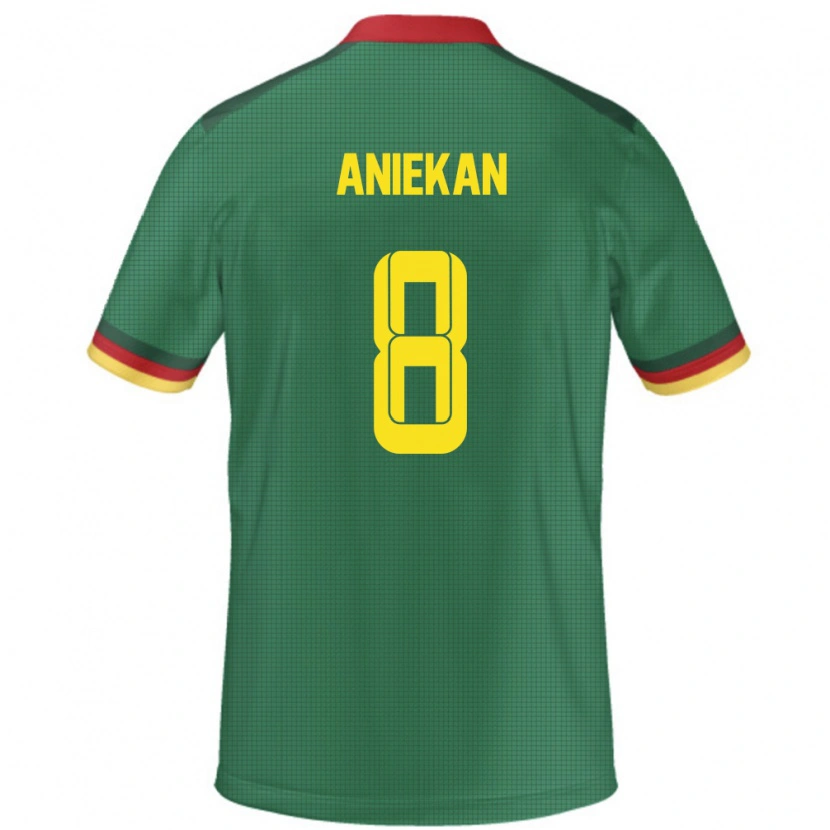 Danxen Barn Kamerun Stephan Aniekan #8 Grønn Hjemmetrøye Drakt Trøye 24-26 Skjorter T-Skjorte
