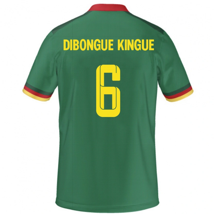 Danxen Barn Kamerun Gael Dibongue Kingue #6 Grønn Hjemmetrøye Drakt Trøye 24-26 Skjorter T-Skjorte