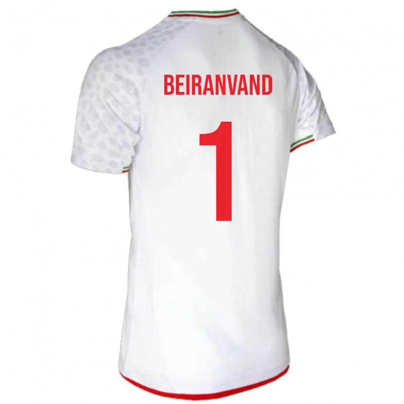 Danxen Barn Iran Alireza Beiranvand #1 Hvit Hjemmetrøye Drakt Trøye 24-26 Skjorter T-Skjorte