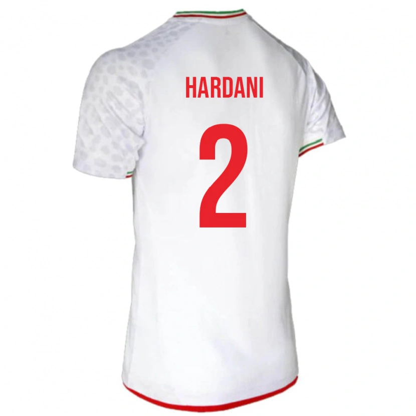 Danxen Barn Iran Saleh Hardani #2 Hvit Hjemmetrøye Drakt Trøye 24-26 Skjorter T-Skjorte