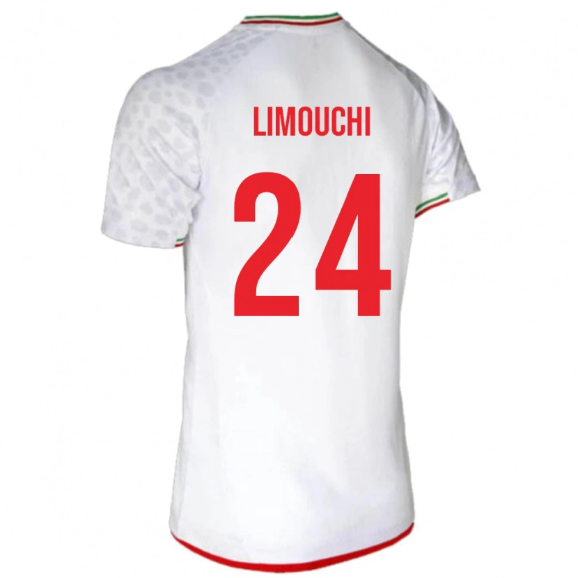 Danxen Barn Iran Mehdi Limouchi #24 Hvit Hjemmetrøye Drakt Trøye 24-26 Skjorter T-Skjorte