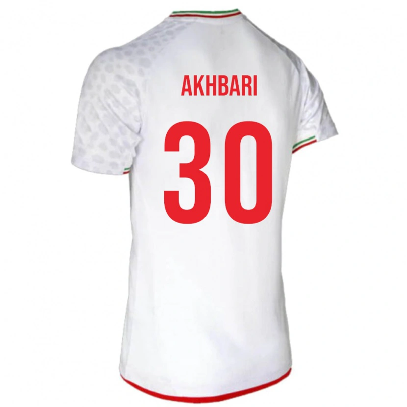 Danxen Barn Iran Mohammadreza Akhbari #30 Hvit Hjemmetrøye Drakt Trøye 24-26 Skjorter T-Skjorte