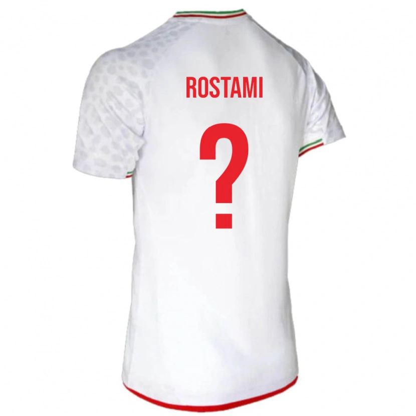 Danxen Barn Iran Artin Rostami #0 Hvit Hjemmetrøye Drakt Trøye 24-26 Skjorter T-Skjorte
