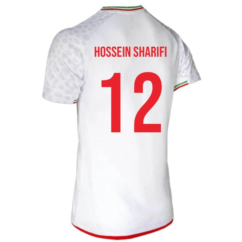 Danxen Barn Iran Mohammad Hossein Sharifi #12 Hvit Hjemmetrøye Drakt Trøye 24-26 Skjorter T-Skjorte
