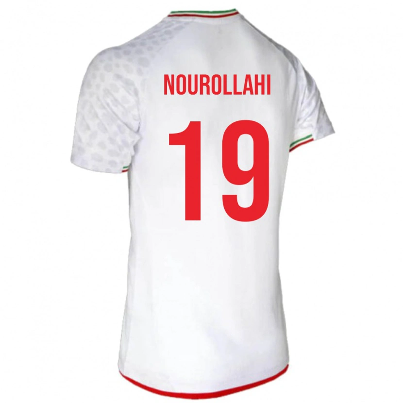 Danxen Barn Iran Ahmad Nourollahi #19 Hvit Hjemmetrøye Drakt Trøye 24-26 Skjorter T-Skjorte