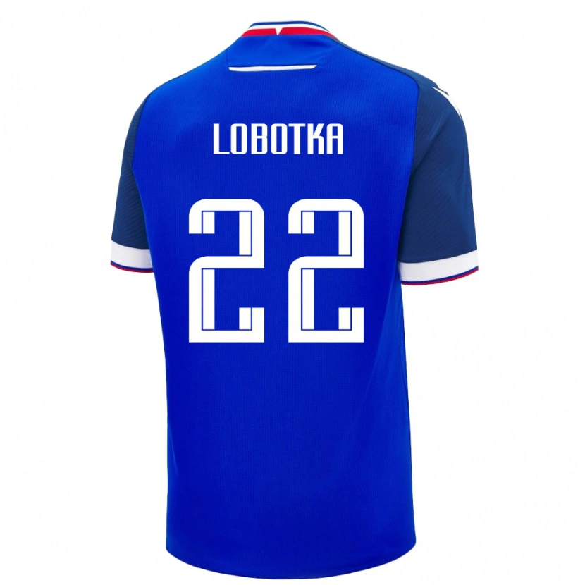 Danxen Barn Slovakia Stanislav Lobotka #22 Blå Hjemmetrøye Drakt Trøye 24-26 Skjorter T-Skjorte