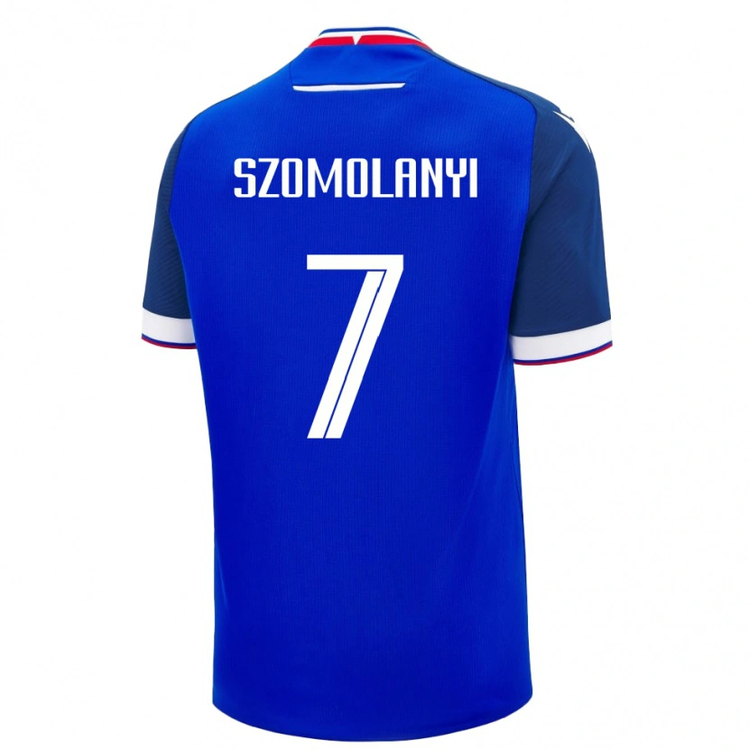 Danxen Barn Slovakia Lucas Szomolanyi #7 Blå Hjemmetrøye Drakt Trøye 24-26 Skjorter T-Skjorte