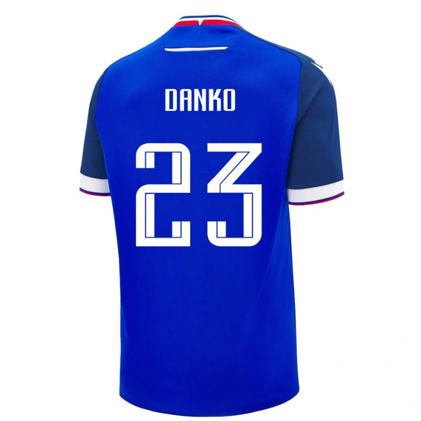 Danxen Barn Slovakia Adam Danko #23 Blå Hjemmetrøye Drakt Trøye 24-26 Skjorter T-Skjorte