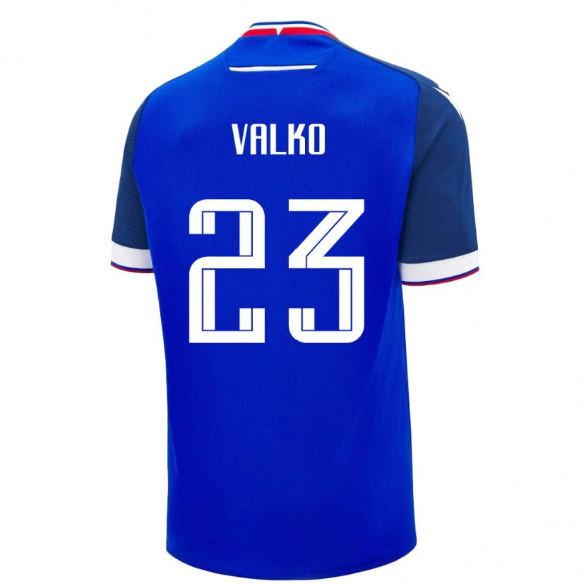 Danxen Barn Slovakia Bruno Valko #23 Blå Hjemmetrøye Drakt Trøye 24-26 Skjorter T-Skjorte