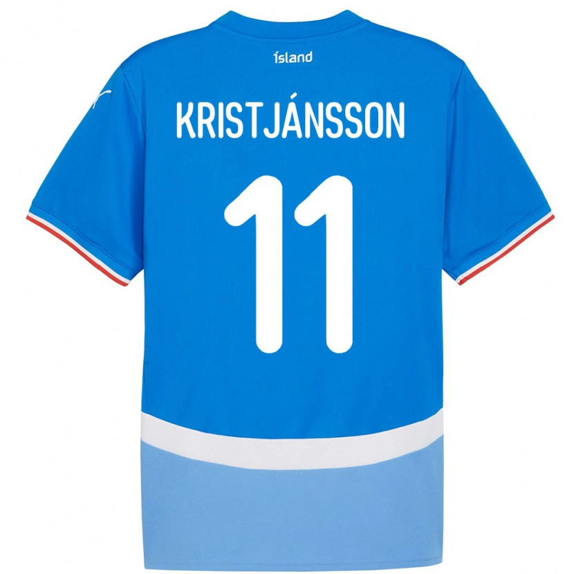 Danxen Barn Island Tómas Óli Kristjánsson #11 Blå Hjemmetrøye Drakt Trøye 24-26 Skjorter T-Skjorte