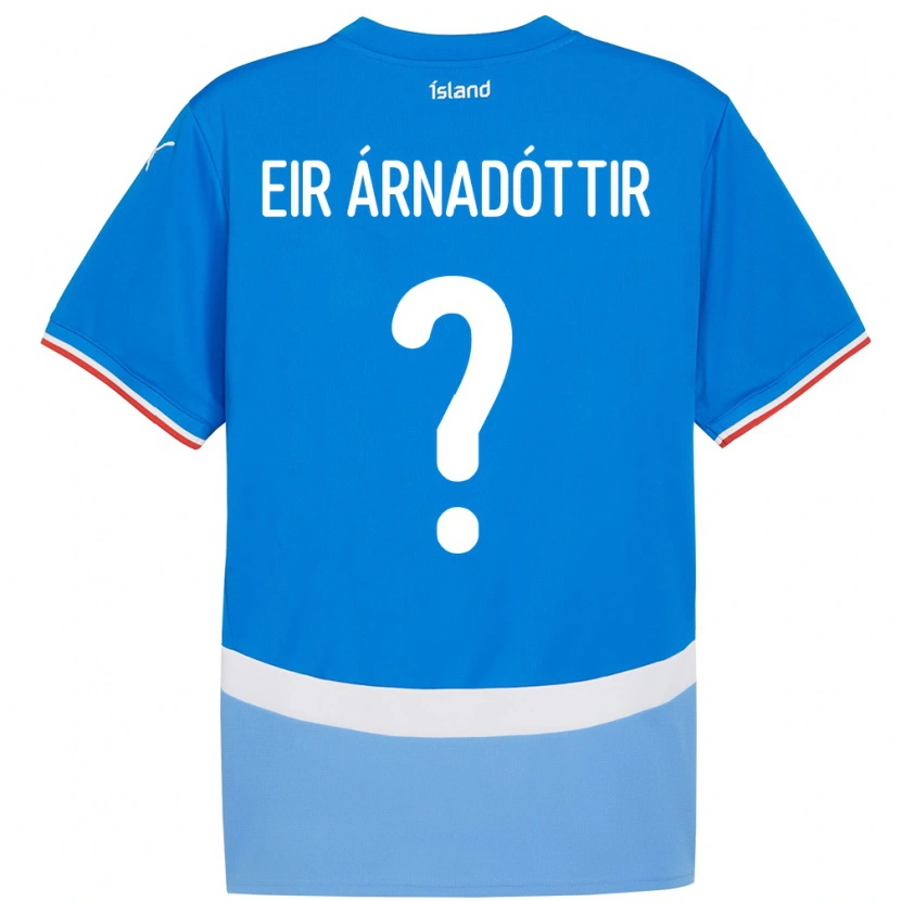 Danxen Barn Island Ásta Eir Árnadóttir #0 Blå Hjemmetrøye Drakt Trøye 24-26 Skjorter T-Skjorte