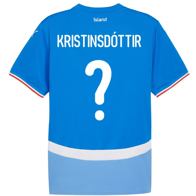 Danxen Barn Island Ólöf Sigríður Kristinsdóttir #0 Blå Hjemmetrøye Drakt Trøye 24-26 Skjorter T-Skjorte