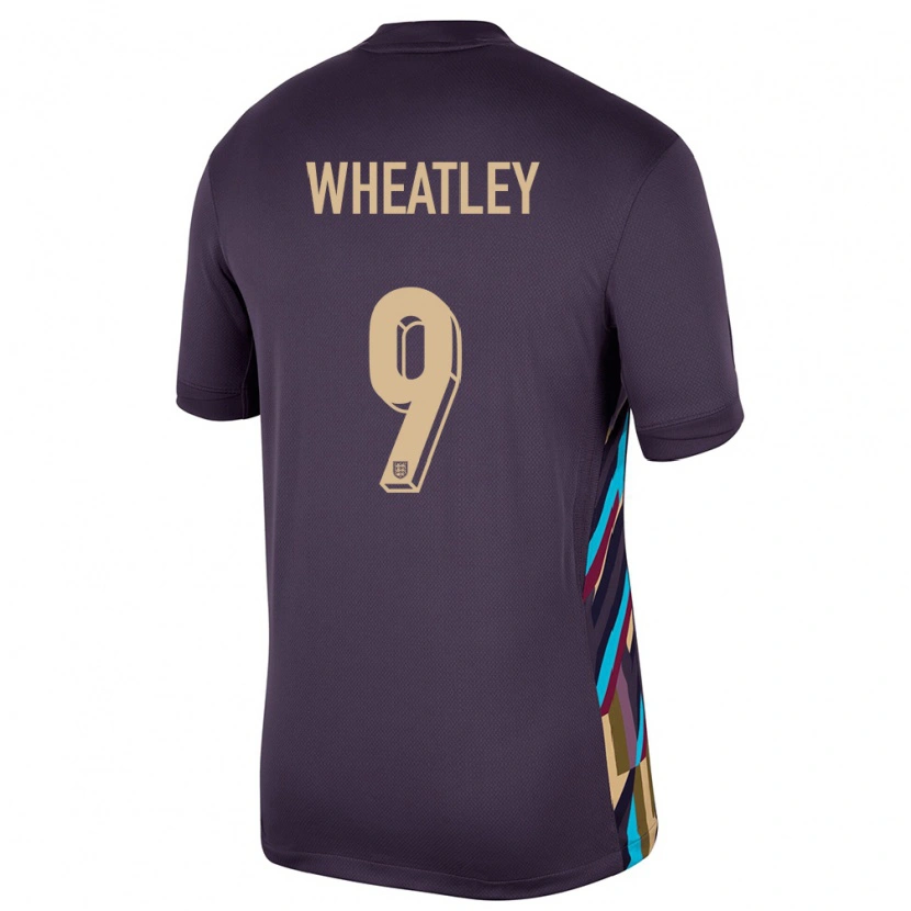 Danxen Barn England Ethan Wheatley #9 Mørk Rosin Bortetrøye Drakt Trøye 24-26 Skjorter T-Skjorte
