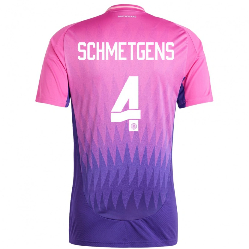 Danxen Barn Tyskland Mick Schmetgens #4 Rosa Lilla Bortetrøye Drakt Trøye 24-26 Skjorter T-Skjorte