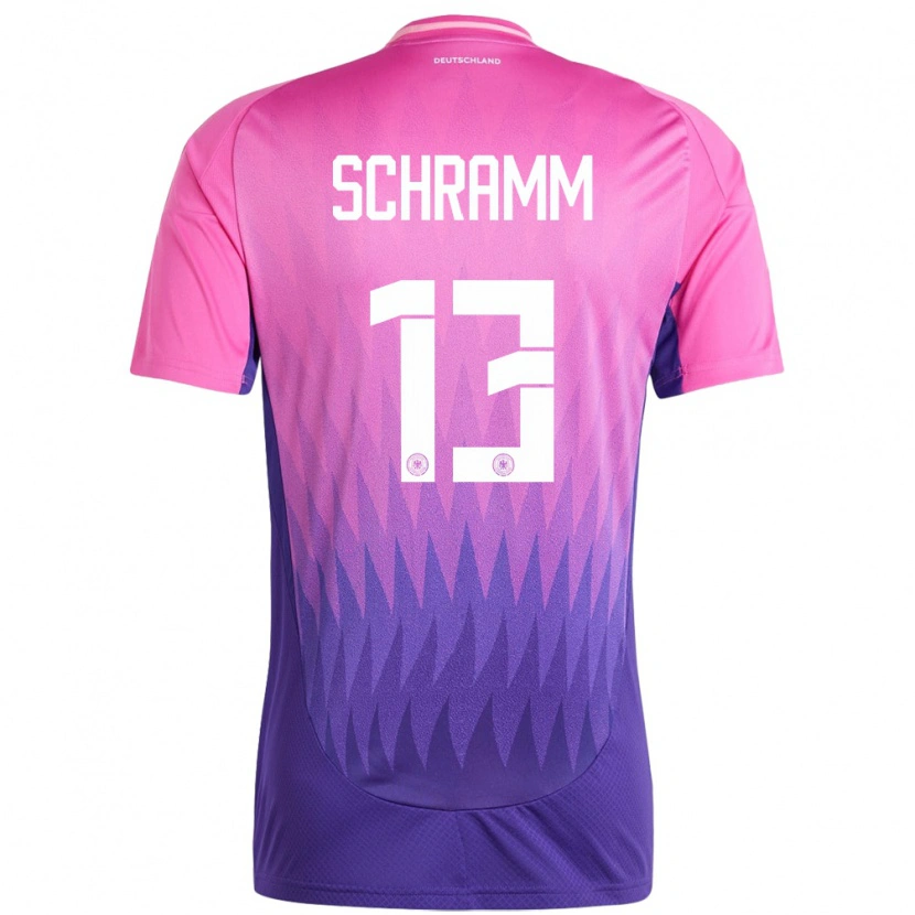 Danxen Barn Tyskland Collin Schramm #13 Rosa Lilla Bortetrøye Drakt Trøye 24-26 Skjorter T-Skjorte